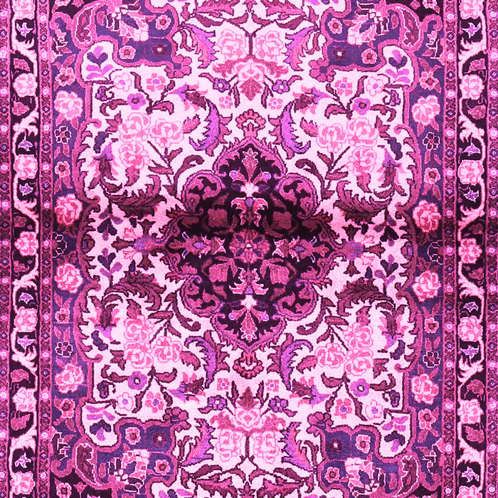 Machine Washable Persian Pink Traditional Rug, wshtr1276pnk