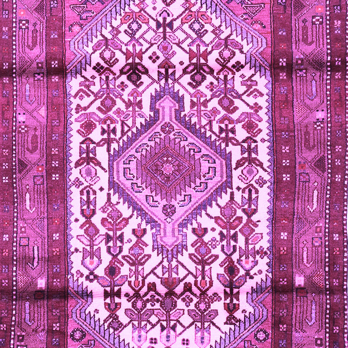 Machine Washable Persian Purple Traditional Area Rugs, wshtr1277pur