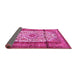 Sideview of Persian Pink Traditional Rug, tr1277pnk