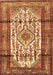 Machine Washable Persian Brown Traditional Rug, wshtr1277brn