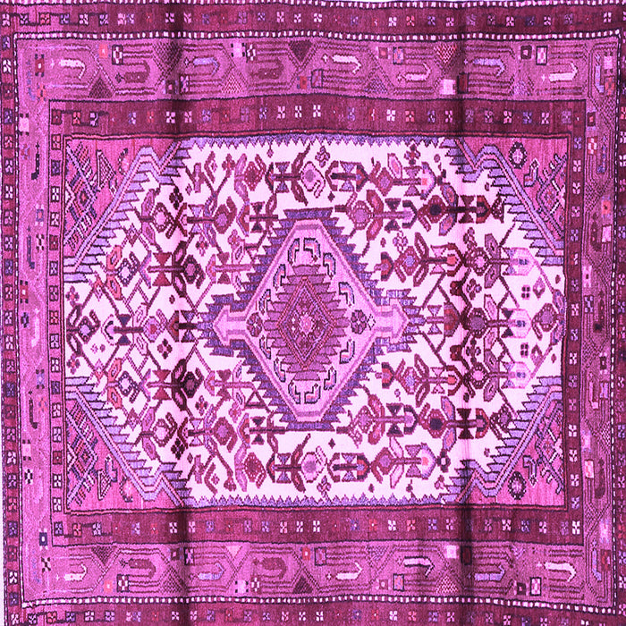 Square Persian Purple Traditional Rug, tr1277pur