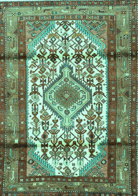 Persian Turquoise Traditional Rug, tr1277turq