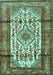 Persian Turquoise Traditional Rug, tr1277turq