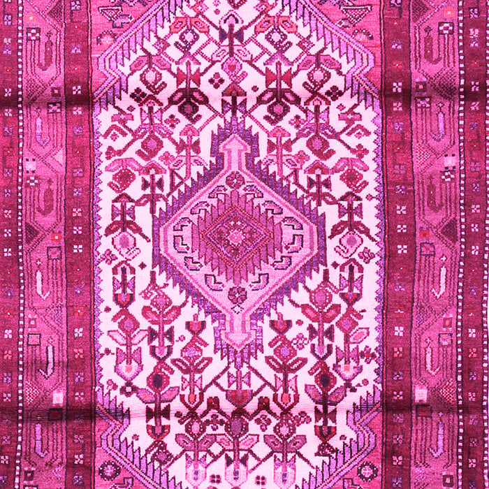 Machine Washable Persian Pink Traditional Rug, wshtr1277pnk