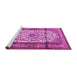 Sideview of Machine Washable Persian Purple Traditional Area Rugs, wshtr1277pur