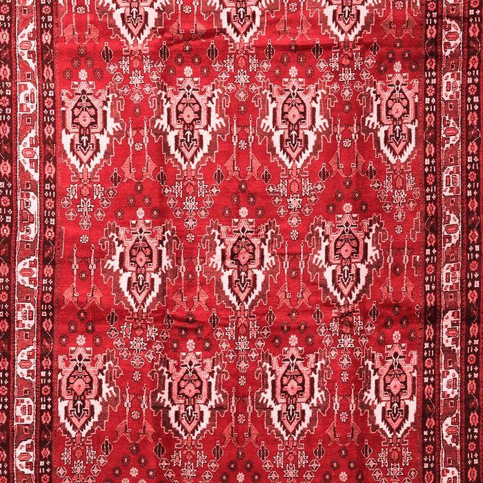 Machine Washable Persian Red Traditional Rug, wshtr1278red