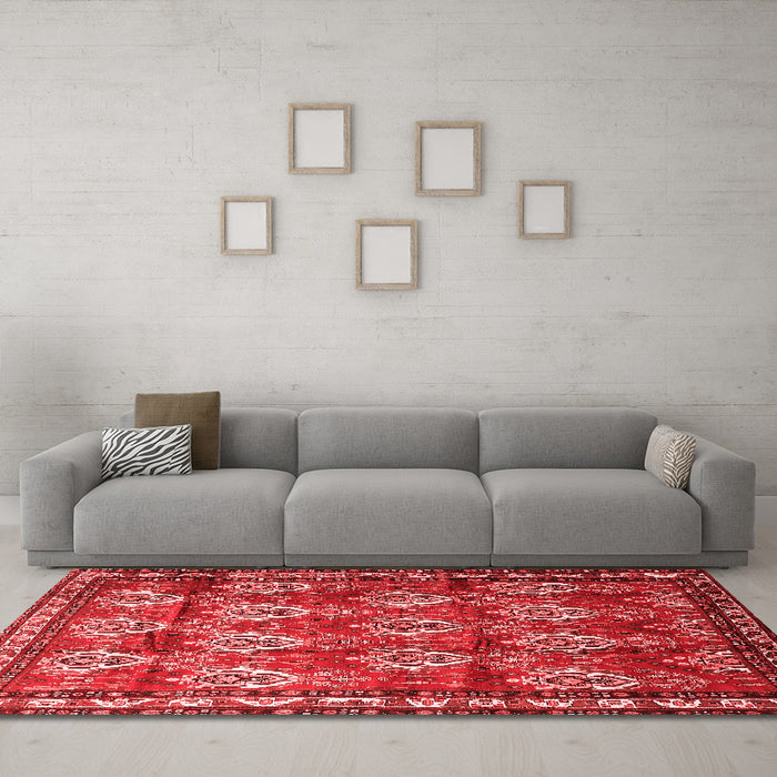 Traditional Red Washable Rugs