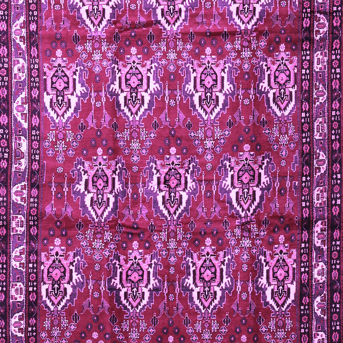 Machine Washable Persian Purple Traditional Area Rugs, wshtr1278pur