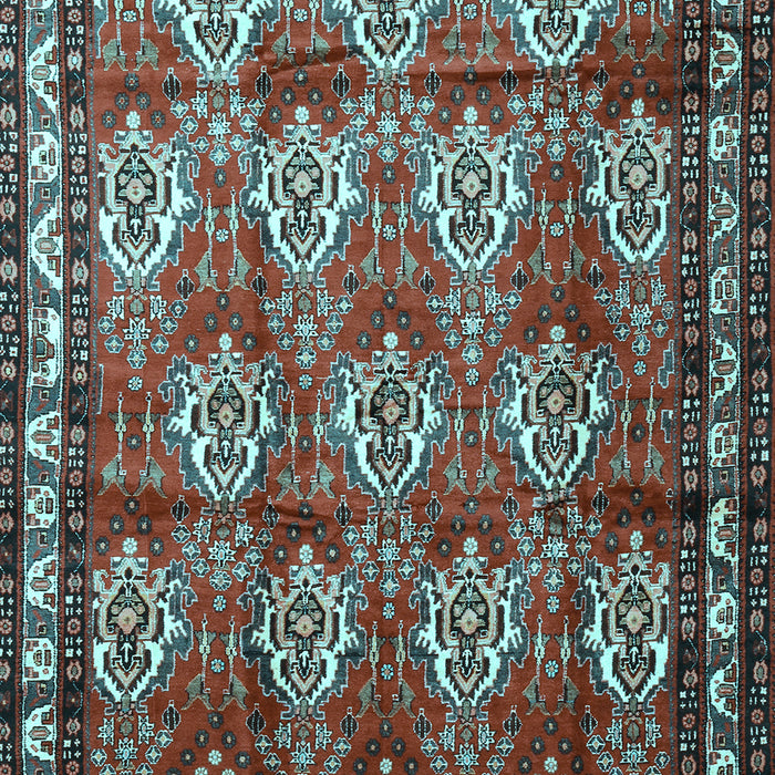 Machine Washable Persian Light Blue Traditional Rug, wshtr1278lblu