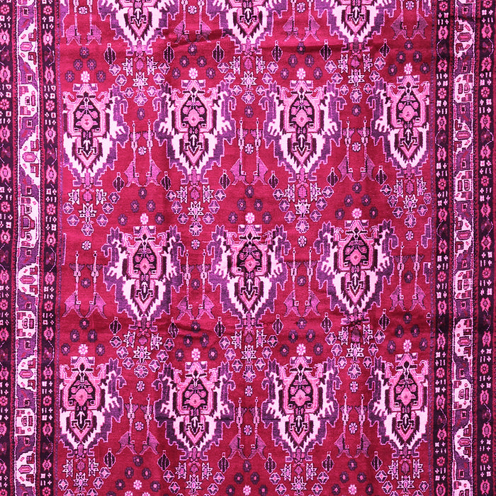 Machine Washable Persian Pink Traditional Rug, wshtr1278pnk