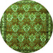 Machine Washable Persian Green Traditional Area Rugs, wshtr1278grn