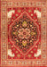 Serging Thickness of Machine Washable Persian Orange Traditional Area Rugs, wshtr1279org