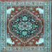 Square Persian Light Blue Traditional Rug, tr1279lblu