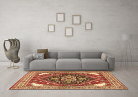 Machine Washable Persian Brown Traditional Rug, wshtr1279brn