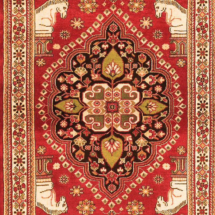 Persian Orange Traditional Rug, tr1279org