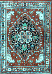 Persian Light Blue Traditional Rug, tr1279lblu