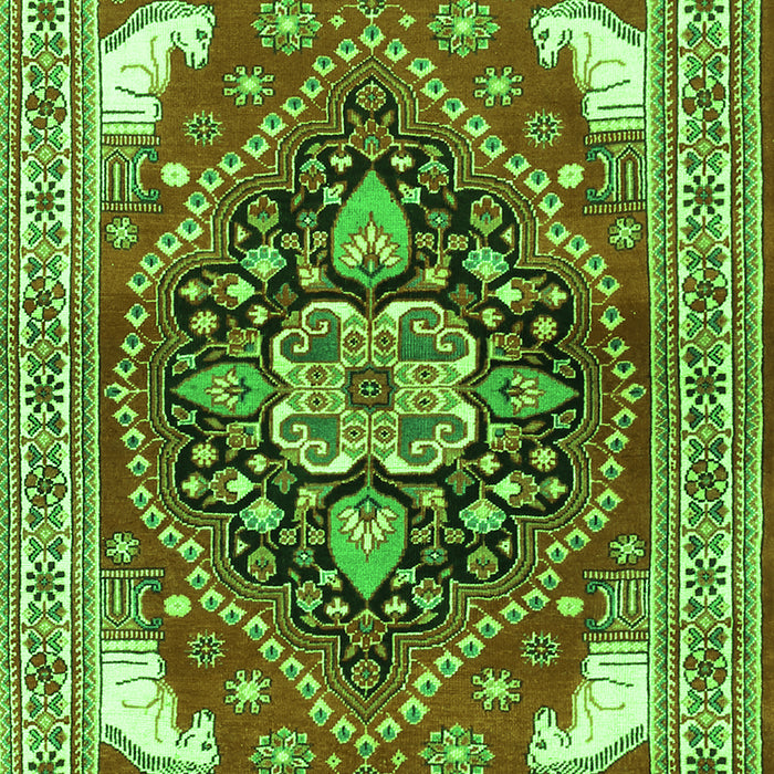 Persian Green Traditional Rug, tr1279grn