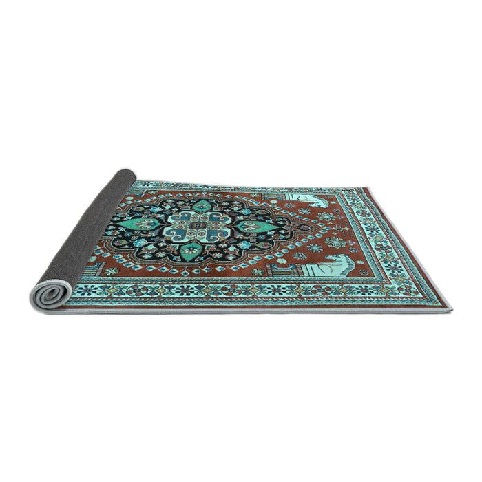 Sideview of Persian Light Blue Traditional Rug, tr1279lblu