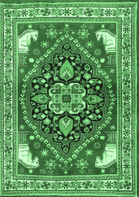 Persian Emerald Green Traditional Rug, tr1279emgrn