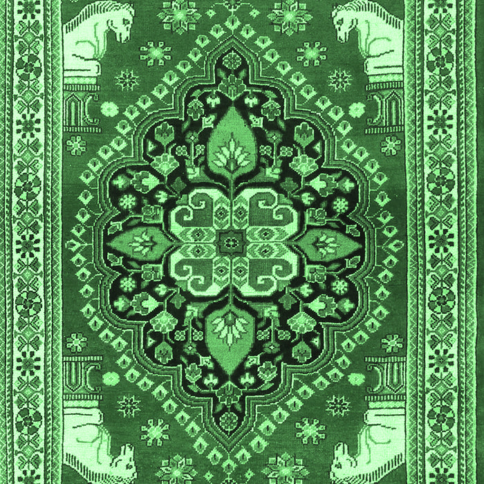 Persian Emerald Green Traditional Rug, tr1279emgrn