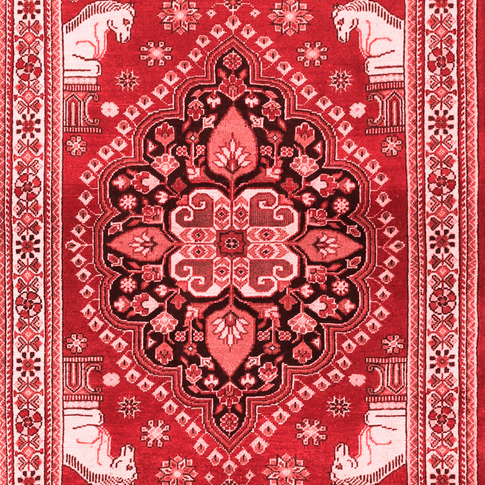 Machine Washable Persian Red Traditional Rug, wshtr1279red