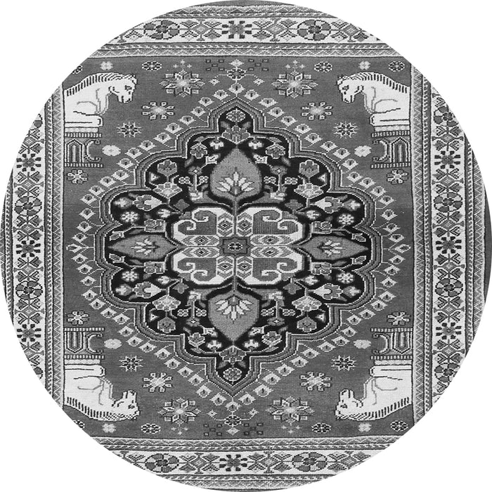 Machine Washable Persian Gray Traditional Rug, wshtr1279gry