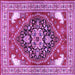 Square Persian Purple Traditional Rug, tr1279pur