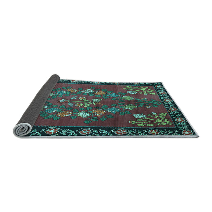 Sideview of Persian Light Blue Traditional Rug, tr127lblu