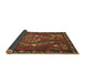 Sideview of Persian Brown Traditional Rug, tr127brn