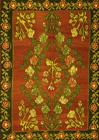 Persian Yellow Traditional Rug, tr127yw