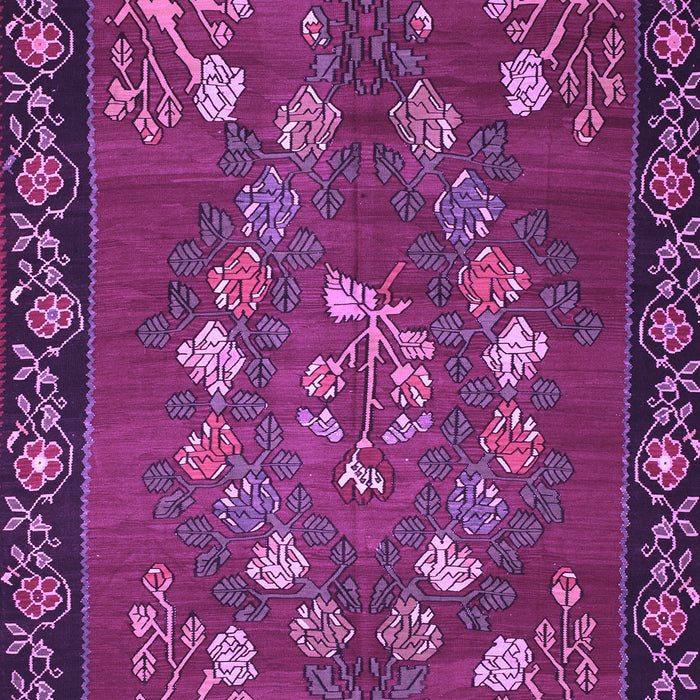 Machine Washable Persian Purple Traditional Area Rugs, wshtr127pur
