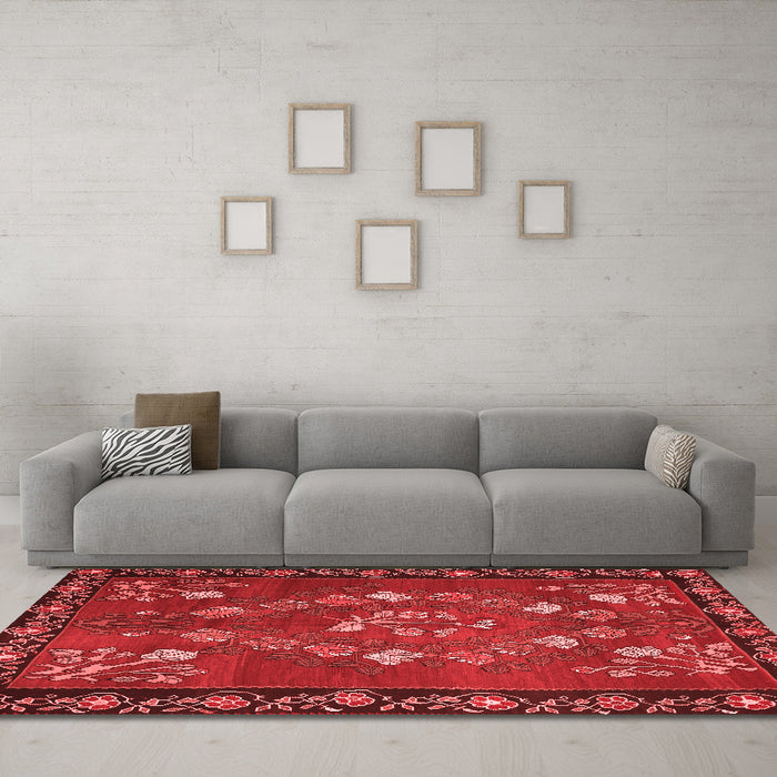 Traditional Red Washable Rugs