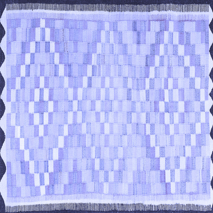 Square Southwestern Blue Country Rug, tr1280blu
