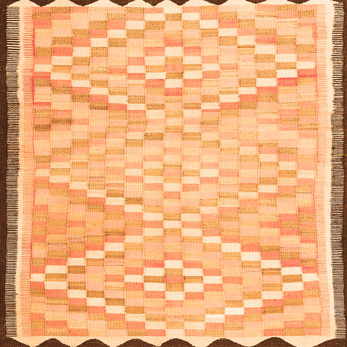 Serging Thickness of Southwestern Orange Country Rug, tr1280org