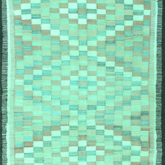 Machine Washable Southwestern Turquoise Country Area Rugs, wshtr1280turq