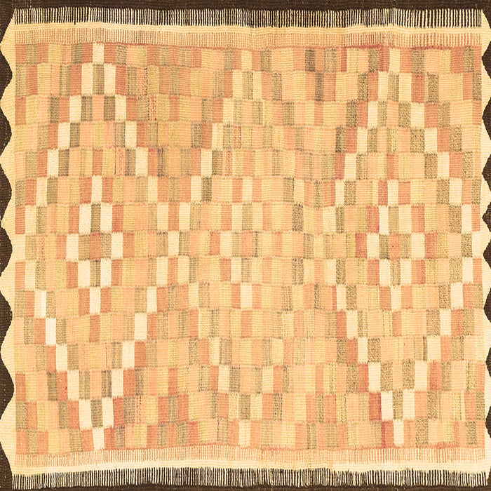 Square Southwestern Brown Country Rug, tr1280brn
