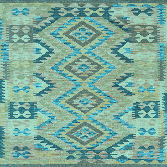 Square Persian Light Blue Traditional Rug, tr1281lblu