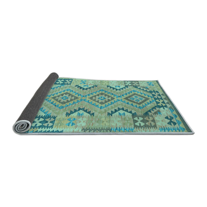 Sideview of Persian Light Blue Traditional Rug, tr1281lblu