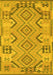 Machine Washable Persian Yellow Traditional Rug, wshtr1281yw