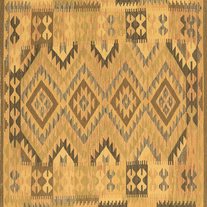 Square Persian Brown Traditional Rug, tr1281brn