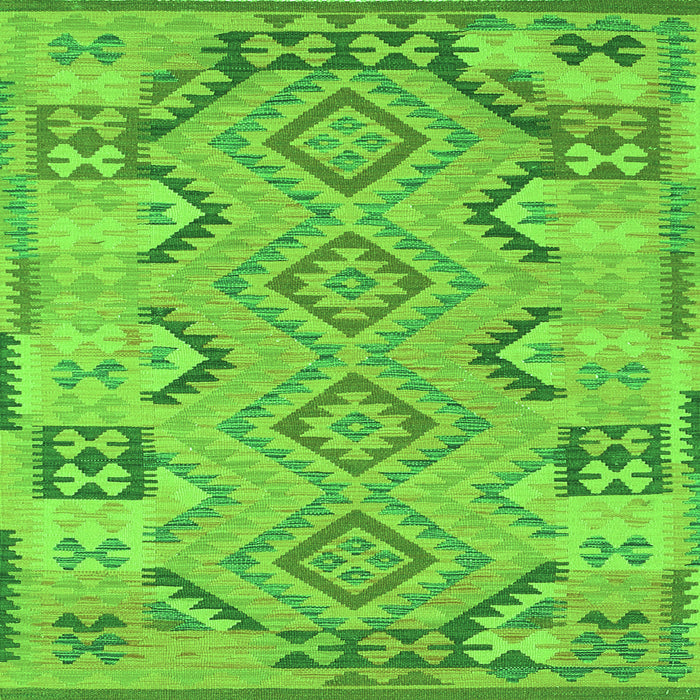 Serging Thickness of Persian Green Traditional Rug, tr1281grn