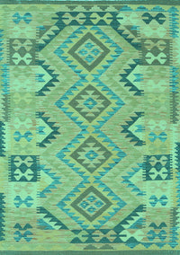 Persian Turquoise Traditional Rug, tr1281turq