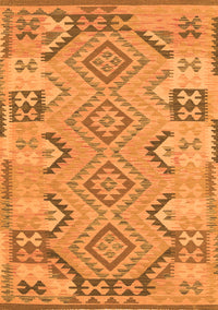 Persian Orange Traditional Rug, tr1281org