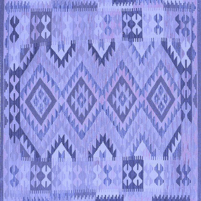 Square Persian Blue Traditional Rug, tr1281blu