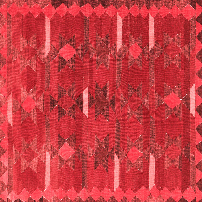 Machine Washable Southwestern Red Country Rug, wshtr1282red