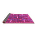 Sideview of Southwestern Purple Country Rug, tr1282pur