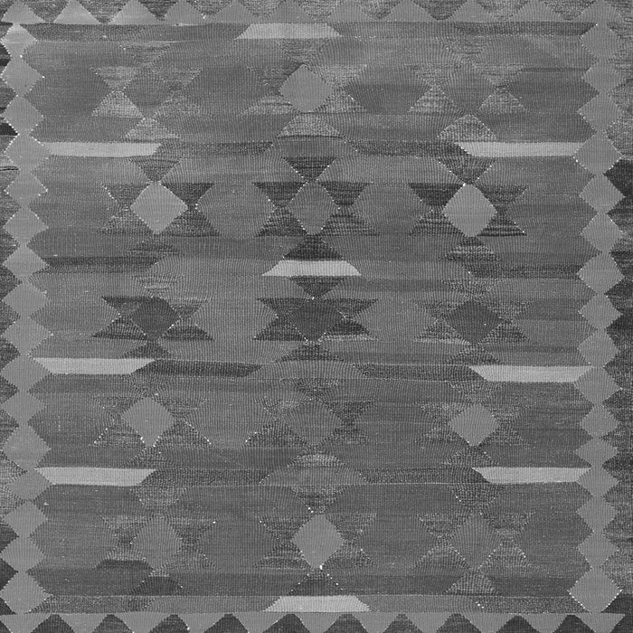 Round Machine Washable Southwestern Gray Country Rug, wshtr1282gry