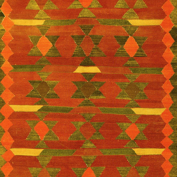 Southwestern Yellow Country Rug, tr1282yw