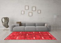 Machine Washable Southwestern Red Country Rug, wshtr1282red