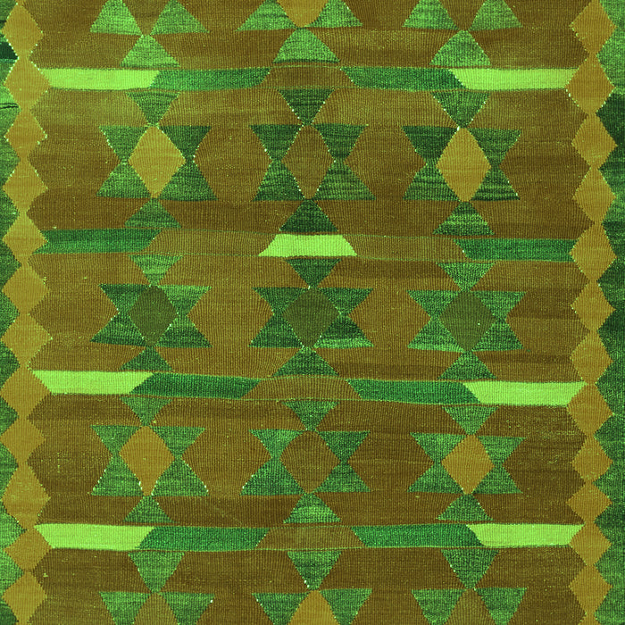 Southwestern Green Country Rug, tr1282grn